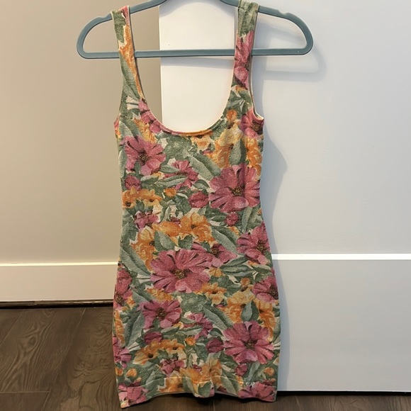Floral mini bodycorn dress MARCIANO Los Angeles Small - Picture 3 of 5